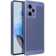   Xiaomi Redmi Note 13 Pro 4G / Poco M6 Pro 4G, Műanyag hátlap védőtok, légáteresztő, lyukacsos minta, Breezy, kék