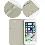   Xiaomi Redmi Note 13 Pro 4G / Poco M6 Pro 4G, Oldalra nyíló tok, stand, Luna Book, ezüst