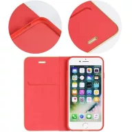   Xiaomi Redmi Note 13 Pro 4G / Poco M6 Pro 4G, Oldalra nyíló tok, stand, Luna Book, piros