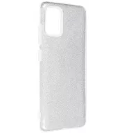   Xiaomi Redmi Note 13 Pro 4G / Poco M6 Pro 4G, Szilikon tok, csillogó, Forcell Shining, ezüst