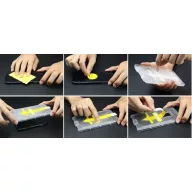   Samsung Galaxy A54 5G SM-A546B, Kijelzővédő fólia, ütésálló fólia (az íves részre NEM hajlik rá!), Tempered Glass (edzett üveg), segéd kerettel, Wooze Gorilla Glass, Clear