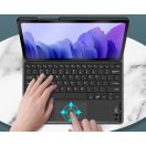 Apple iPad Pro 11 (2024 / 2025), Bluetooth billentyűzetes, mappa tok, Touch Pad, mágneses rögzítés, Wooze Simple Touch, fekete