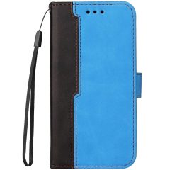   Huawei Honor 200 Lite, Oldalra nyíló tok, stand, kártyatartóval, kézpánttal, Wooze Colour Wallet, kék