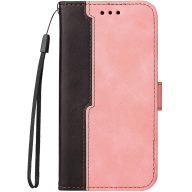   Huawei Honor 200 Lite, Oldalra nyíló tok, stand, kártyatartóval, kézpánttal, Wooze Colour Wallet, rózsaszín