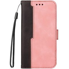   Apple iPhone 16, Oldalra nyíló tok, stand, kártyatartóval, kézpánttal, Wooze Colour Wallet, rózsaszín