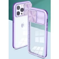   Apple iPhone 16 Plus, Műanyag hátlap + szilikon keret, átlátszó akril hátlap, kamera védelem, Wooze Trendy, rózsaszín/kék