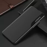   Apple iPhone 16 Plus, Oldalra nyíló tok, stand, Wooze FashionBook, fekete