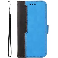   Apple iPhone 16 Plus, Oldalra nyíló tok, stand, kártyatartóval, kézpánttal, Wooze Colour Wallet, kék