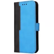   Apple iPhone 16 Plus, Oldalra nyíló tok, stand, kártyatartóval, kézpánttal, Wooze Colour Wallet, kék