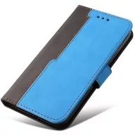   Apple iPhone 16 Plus, Oldalra nyíló tok, stand, kártyatartóval, kézpánttal, Wooze Colour Wallet, kék