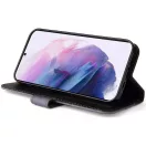 Apple iPhone 16 Plus, Oldalra nyíló tok, stand, kártyatartóval, kézpánttal, Wooze Colour Wallet, szürke