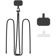   Univerzális Nyak- és vállpánt, telefonokhoz, 80 cm, TP C5s Crossbody Strap, fekete