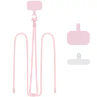   Univerzális Nyak- és vállpánt, telefonokhoz, 80 cm, TP C5s Crossbody Strap, rózsaszín