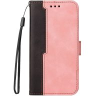   Xiaomi 14 Pro, Oldalra nyíló tok, stand, kártyatartóval, kézpánttal, Wooze Colour Wallet, rózsaszín