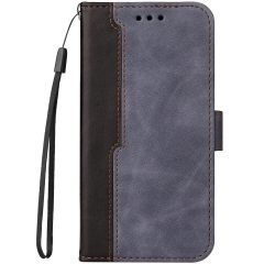   Xiaomi 14 Pro, Oldalra nyíló tok, stand, kártyatartóval, kézpánttal, Wooze Colour Wallet, szürke