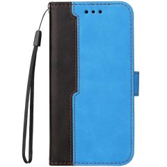   Xiaomi 14 Ultra, Oldalra nyíló tok, stand, kártyatartóval, kézpánttal, Wooze Colour Wallet, kék