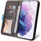 Xiaomi Redmi K70E / Poco X6 Pro 5G, Oldalra nyíló tok, stand, kártyatartóval, kézpánttal, Wooze Colour Wallet, kék