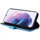 Xiaomi Redmi K70E / Poco X6 Pro 5G, Oldalra nyíló tok, stand, kártyatartóval, kézpánttal, Wooze Colour Wallet, kék