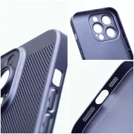   Apple iPhone 16 Plus, Műanyag hátlap védőtok, légáteresztő, lyukacsos minta, Breezy, kék
