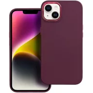   Apple iPhone 16 Plus, Szilikon tok, közepesen ütésálló, fémhatású kamera keret, Frame Case, lila