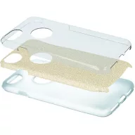   Apple iPhone 16, Szilikon tok, csillogó, Forcell Shining, arany