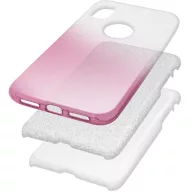   Apple iPhone 16, Szilikon tok, csillogó, Forcell Shining, vörösarany/ezüst
