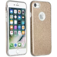   Apple iPhone 16 Pro, Szilikon tok, csillogó, Forcell Shining, arany