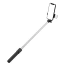 Prémium selfie bot, 19 - 70 cm, forgatható, exponáló gombbal, bluetooth-os, v4.0, tripod, világítással, R1S, fekete