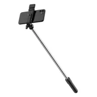   Prémium selfie bot, 19 - 70 cm, forgatható, exponáló gombbal, bluetooth-os, v4.0, tripod, világítással, R1S, fekete
