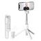 Prémium selfie bot, 19 - 70 cm, forgatható, exponáló gombbal, bluetooth-os, v4.0, tripod, világítással, R1S, fehér