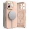 Apple iPhone 16 Pro Max, Szilikon tok, mikrofiber belső, közepesen ütésálló, Magsafe kompatibilis, Ringke Silicone Magnetic, rózsaszín