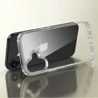  Apple iPhone 16, Műanyag hátlap védőtok + szilikon keret, FlexAir Hybrid, átlátszó