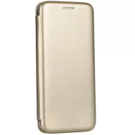   Apple iPhone 16, Oldalra nyíló tok, stand, Forcell Elegance, arany