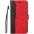Samsung Galaxy S24 FE SM-S721, Oldalra nyíló tok, stand, kártyatartóval, kézpánttal, Wooze Colour Wallet, piros