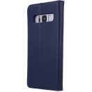 Samsung Galaxy S24 FE SM-S721, Oldalra nyíló tok, valódi bőrtok, stand, Smart Pro, sötétkék