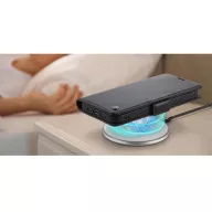   Google Pixel 9 / 9 Pro, Oldalra nyíló tok, stand, kártyatartóval, RFID technológiával, Wooze CaseME, fekete