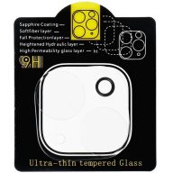   Samsung Galaxy A16 4G / A16 5G SM-A165F / A166B, Kamera lencsevédő fólia, ütésálló fólia, Tempered Glass (edzett üveg), 5D Full Glue, fekete