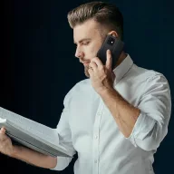   Xiaomi Redmi 14C / Poco C75, Oldalra nyíló tok, stand, mágnes csattal, TP Wallett, fekete