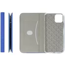 Samsung Galaxy A16 4G / A16 5G SM-A165F / A166B, Oldalra nyíló tok, stand, kártyatartóval, textil minta, Sensitive Book, kék