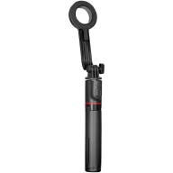   Prémium selfie bot, 21 - 104 cm, 360°-ban forgatható, exponáló gombbal, bluetooth-os, v5.2, Magsafe kompatibilis, tripod állvány funkció, Forcell F-Grip MagSelfie S100M, fekete