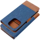 Samsung Galaxy A16 4G / A16 5G SM-A165F / A166B, Oldalra nyíló tok, stand, kártyatartóval, farmer minta, Jeans Book, kék