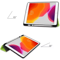   Samsung Galaxy Tab S9 FE Plus (12.4) SM-X610 / X616B, mappa tok, érintőceruza tartó, érintőceruza nélkül, Trifold, Wooze Trifold Pencil Holder, fekete