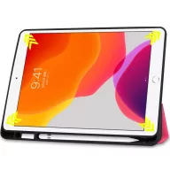   Xiaomi Pad 6 (11.0) / Pad 6 Pro (11.0), mappa tok, érintőceruza tartó, érintőceruza nélkül, Trifold, Wooze Trifold Pencil Holder, fekete