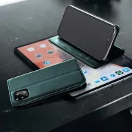   Xiaomi Redmi 14C / Poco C75, Oldalra nyíló tok, stand, Magnet Book, zöld