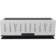   Fa hatású párásító, ultrahangos aromaterápiás diffúzor, 200 ml-es tartály, időzítővel, lánghatású világítással, távirányítóval, Wooze Flaming Fragrance, fehér