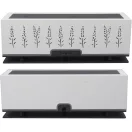 Fa hatású párásító, ultrahangos aromaterápiás diffúzor, 200 ml-es tartály, időzítővel, lánghatású világítással, távirányítóval, Wooze Flaming Fragrance, fehér