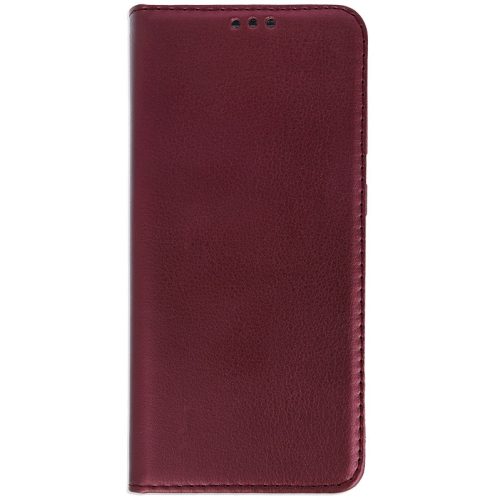 Xiaomi Redmi Note 14 5G (Global), Oldalra nyíló tok, stand, Magnet Book, bordó