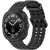 Samsung Galaxy Watch Ultra (47mm) SM-L705, szilikon pótszíj, állítható, hullámos kialakítás, TP IconBand Pro, fekete