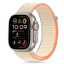 Apple Watch 4-6, SE, SE (2022), SE (2025) (38 / 40 mm) / Watch 7-9 (41 mm) / Watch 10-11 (42 mm), textíl pótszíj, nylon, állítható, légáteresztő, TP Nylon, krém
