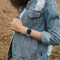   Apple Watch 4-6, SE, SE (2022), SE (2025) (38 / 40 mm) / Watch 7-9 (41 mm) / Watch 10-11 (42 mm), textíl pótszíj, nylon, állítható, légáteresztő, TP Nylon, krém